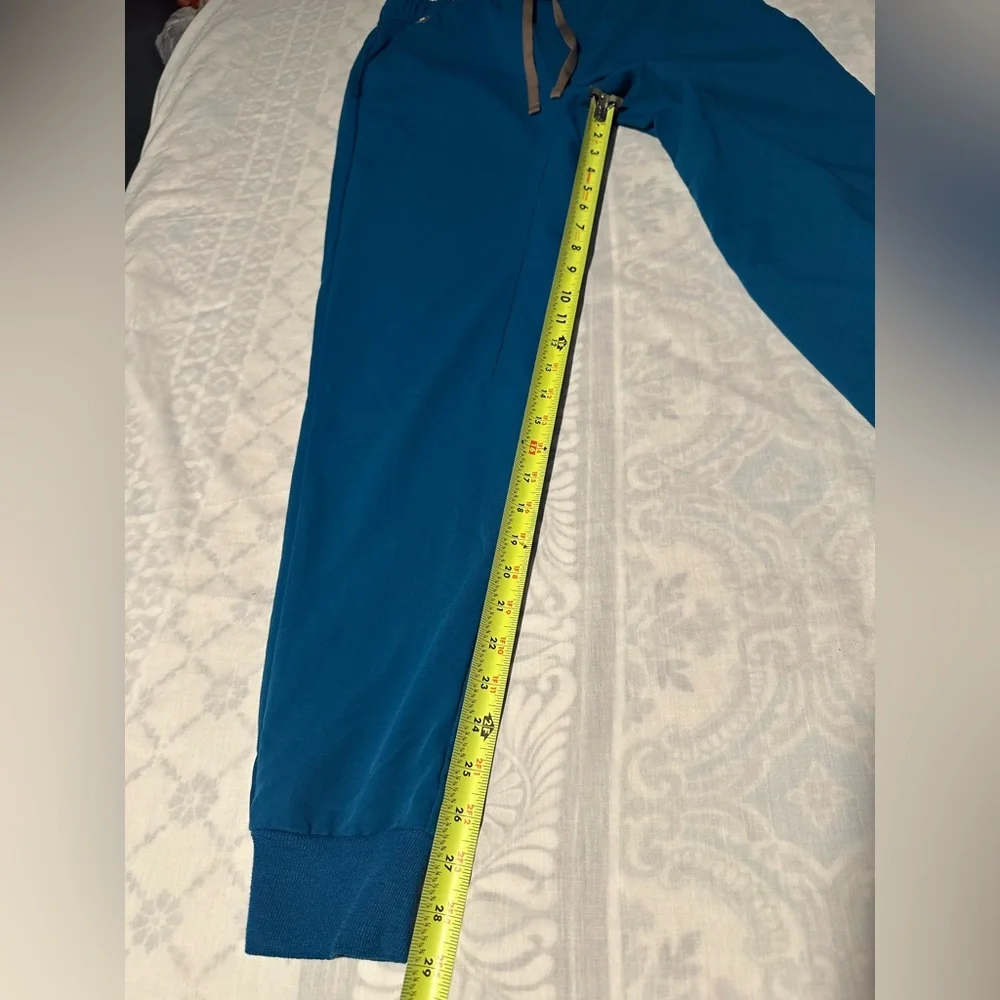 Figs Teal Scrub Mens joggers Set size top XS pants S